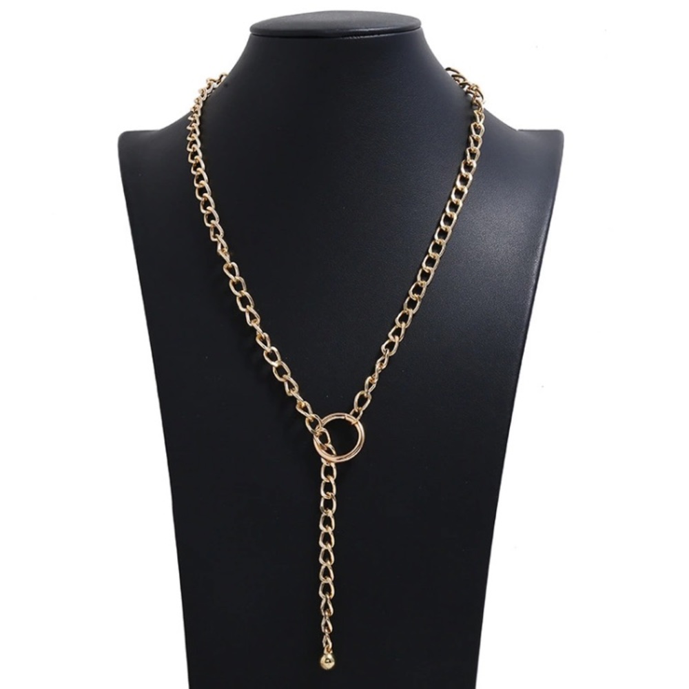New! Drop Gold Chain Choker Necklace